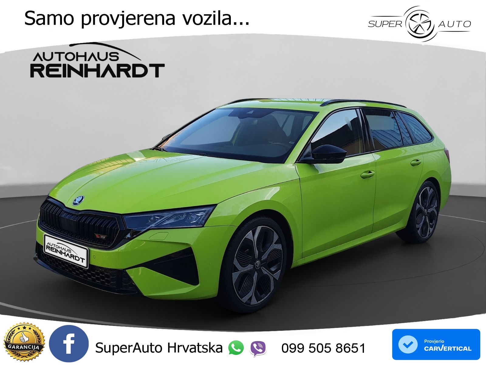 Škoda Octavia Combi RS 2.0 TSI (265 KS) DSG MATRIX+GR SJED+KAM