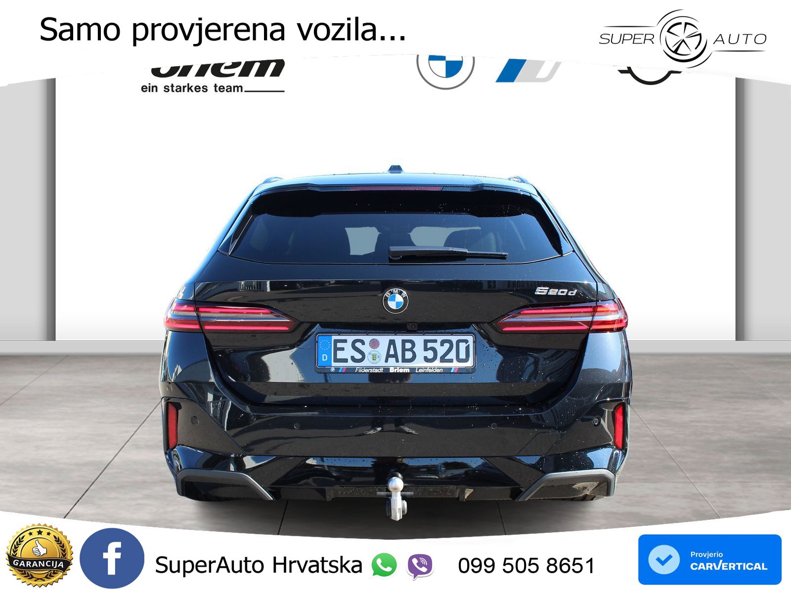 BMW 520d Touring (197 KS) Steptronic M Sport ACC+GR SJED+360+PANO