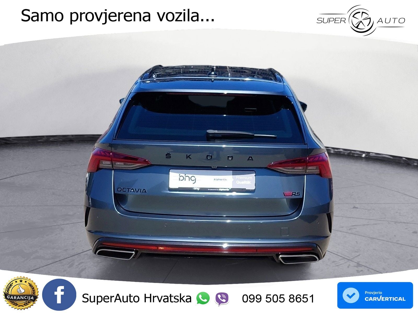 Škoda Octavia Combi RS 2.0 TDI (200 KS) DSG LED+GR SJED+ACC