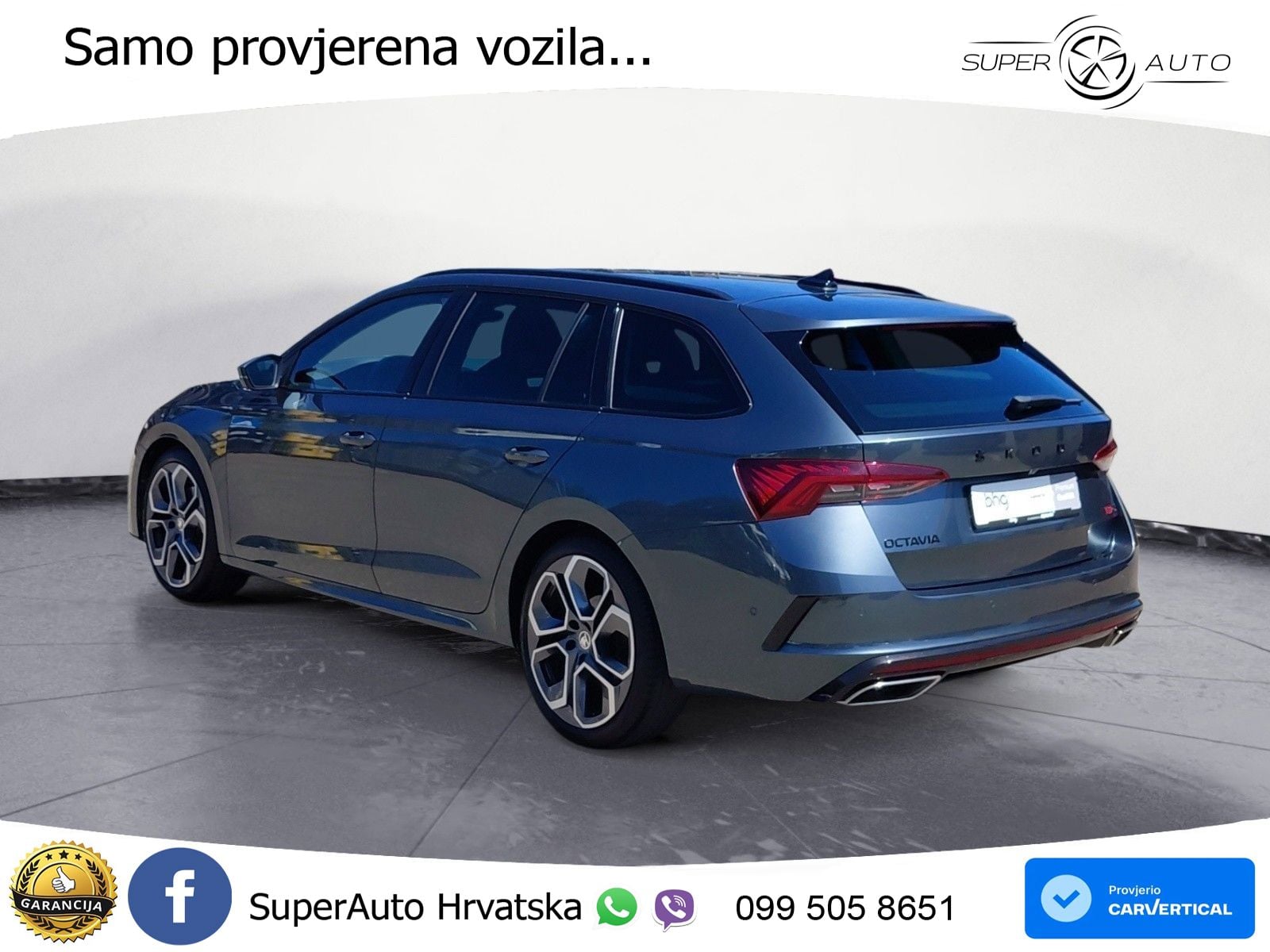 Škoda Octavia Combi RS 2.0 TDI (200 KS) DSG LED+GR SJED+ACC