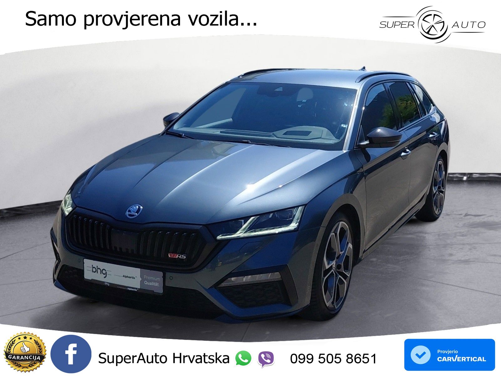 Škoda Octavia Combi RS 2.0 TDI (200 KS) DSG LED+GR SJED+ACC