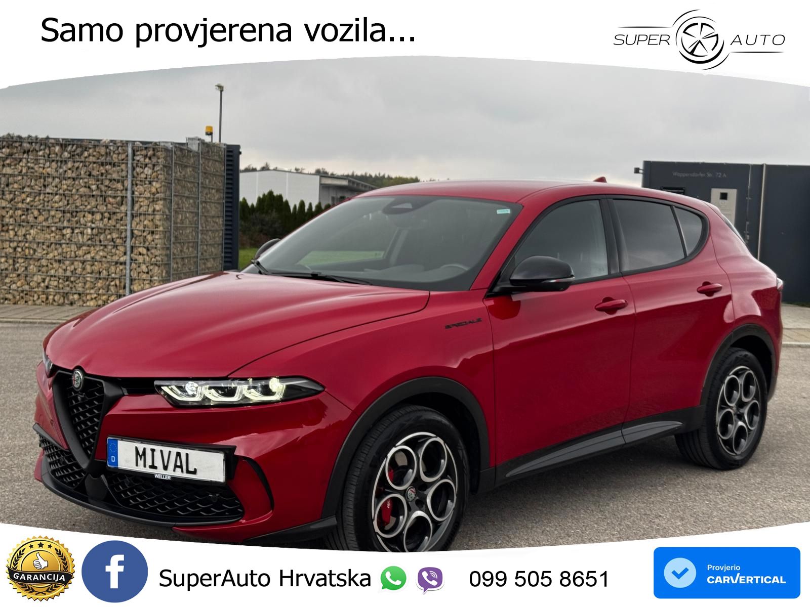 Alfa Romeo Tonale 1.5 VGT (160 KS) 48V-Hybrid TCT MATRIX+GR SJED+KAM