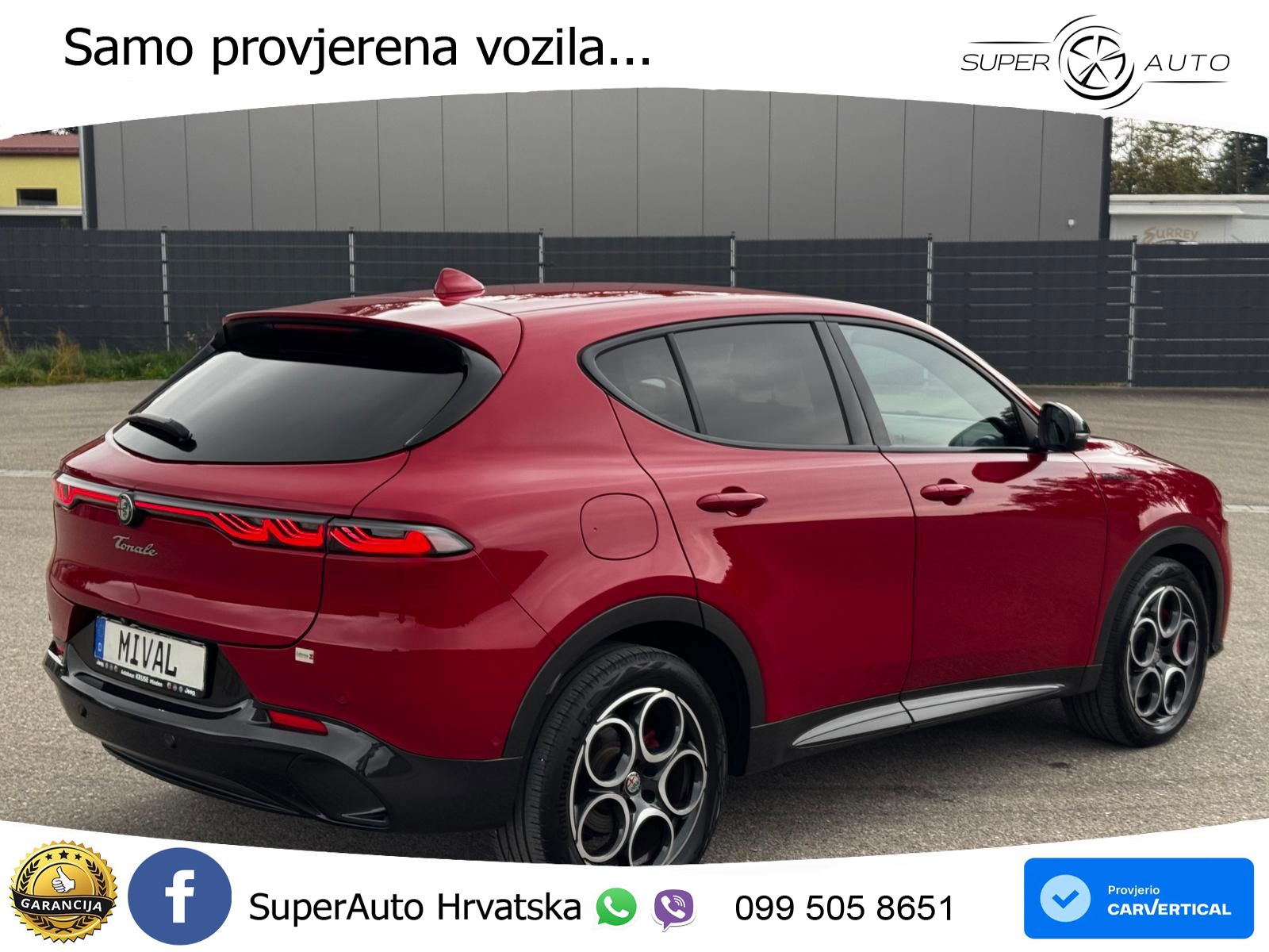 Alfa Romeo Tonale 1.5 VGT (160 KS) 48V-Hybrid TCT MATRIX+GR SJED+KAM