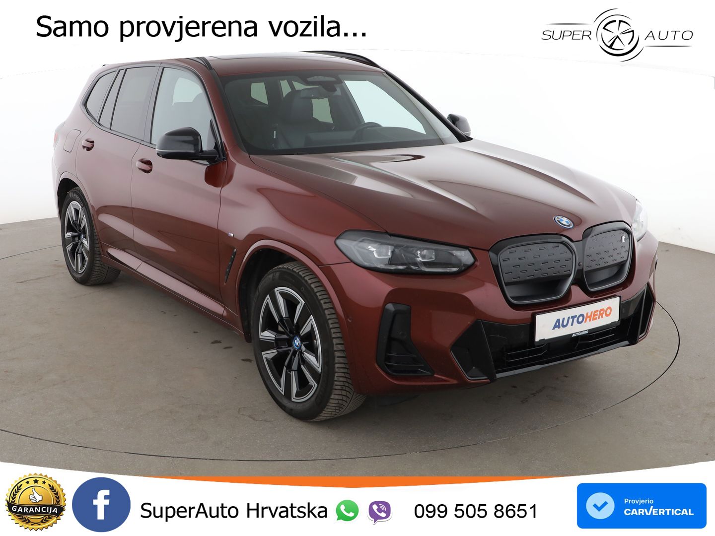 BMW iX3 80 kWh (286 KS) LED+GR SJED+ACC