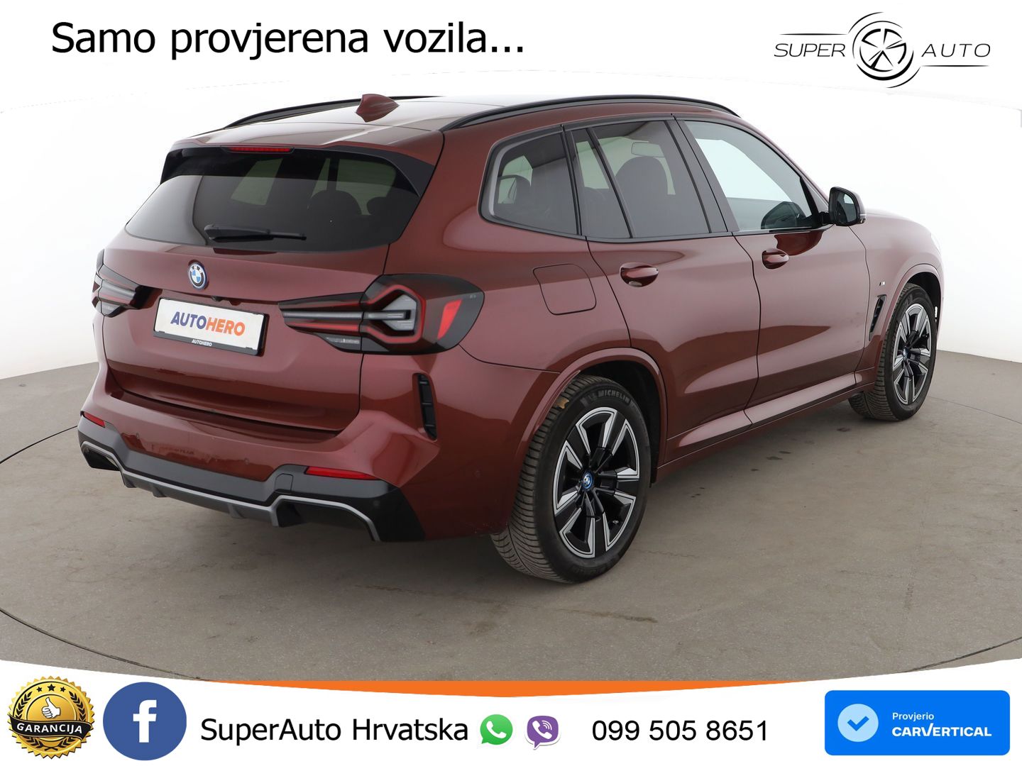 BMW iX3 80 kWh (286 KS) LED+GR SJED+ACC