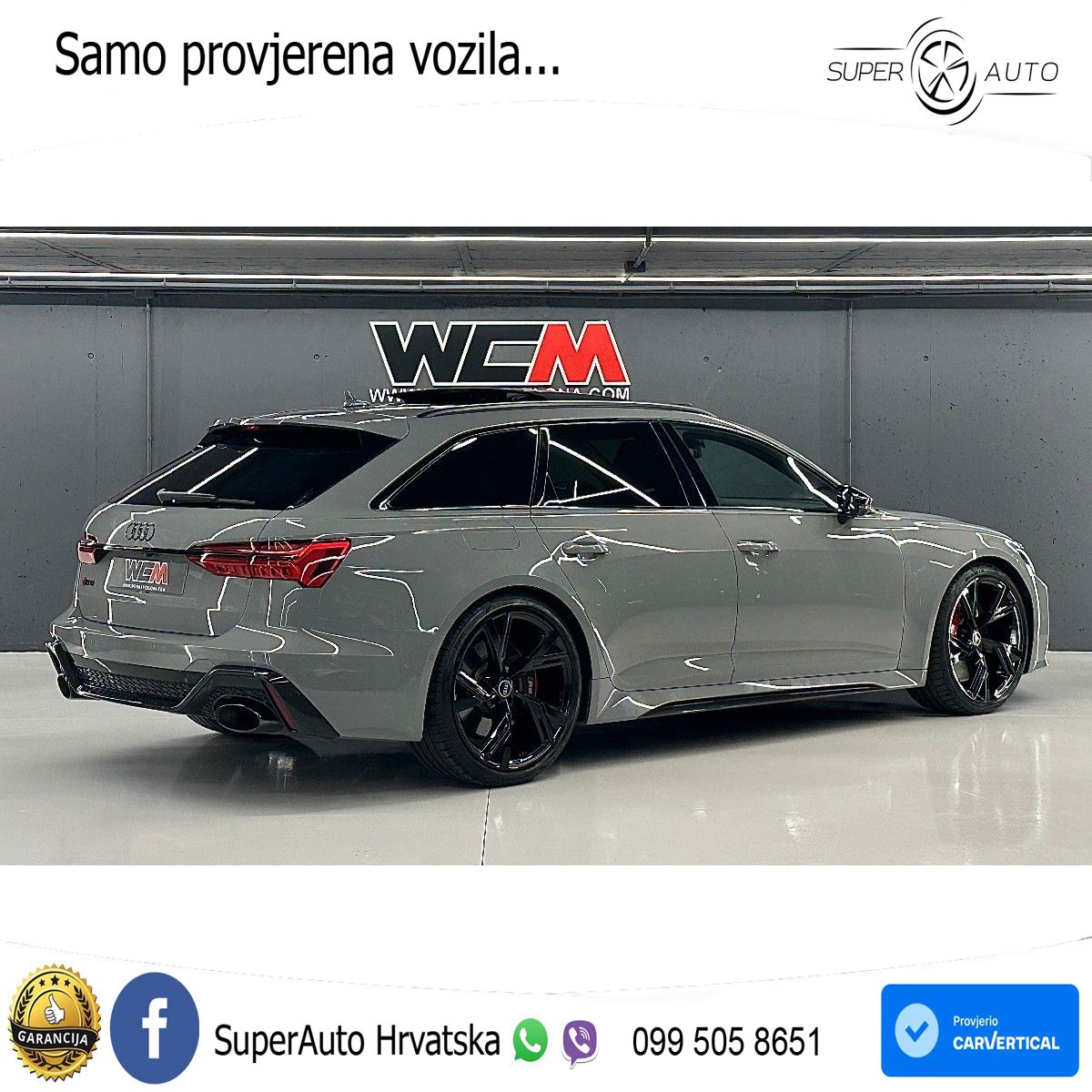 Audi RS6 Avant 4.0 TFSI V8 (600 KS) quattro Tiptronic LED+GR SJED+ACC