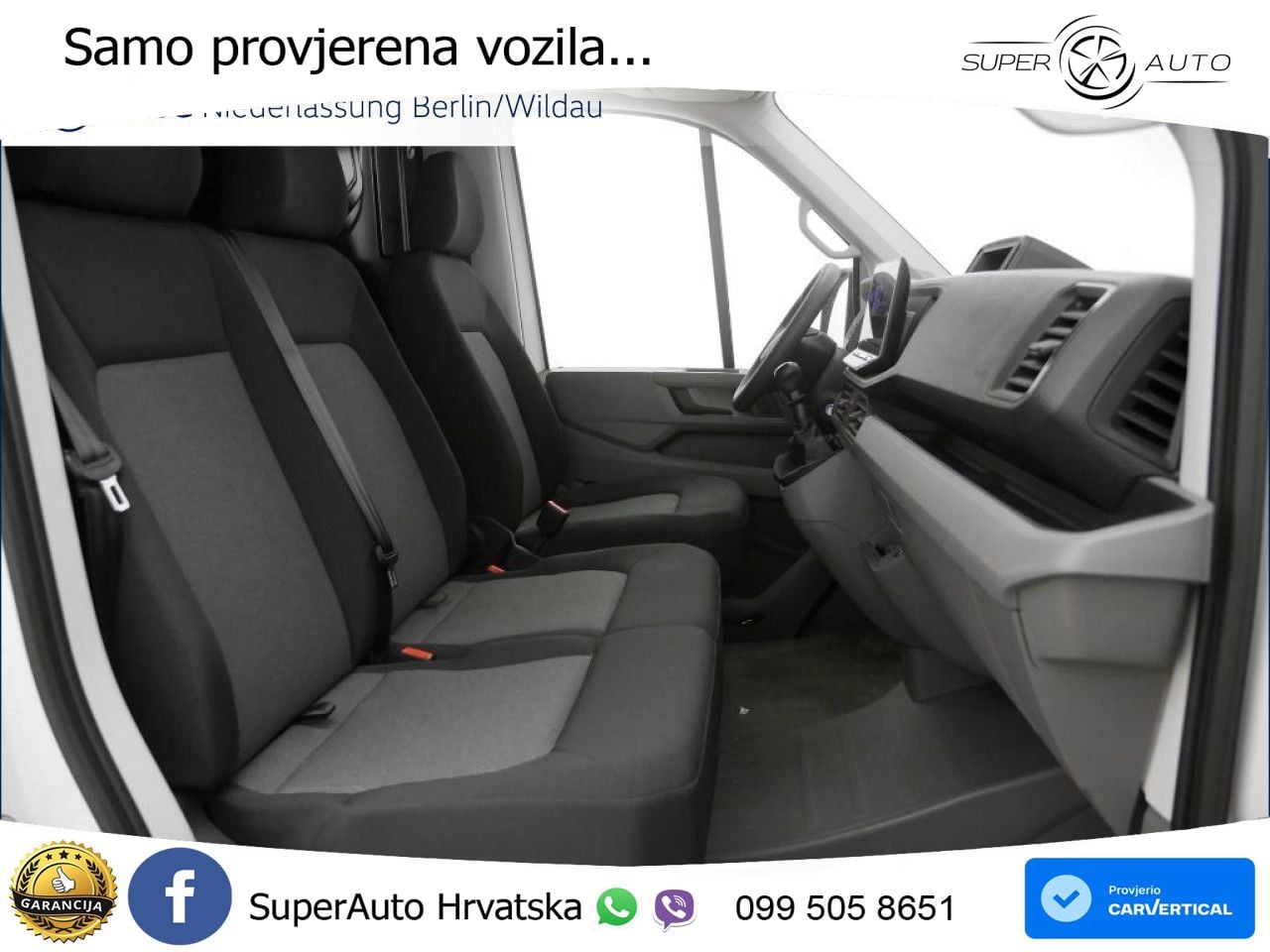 Volkswagen Crafter Kasten Mittel Vorb AHK Sitzhzg RFK Klima 177 KS
