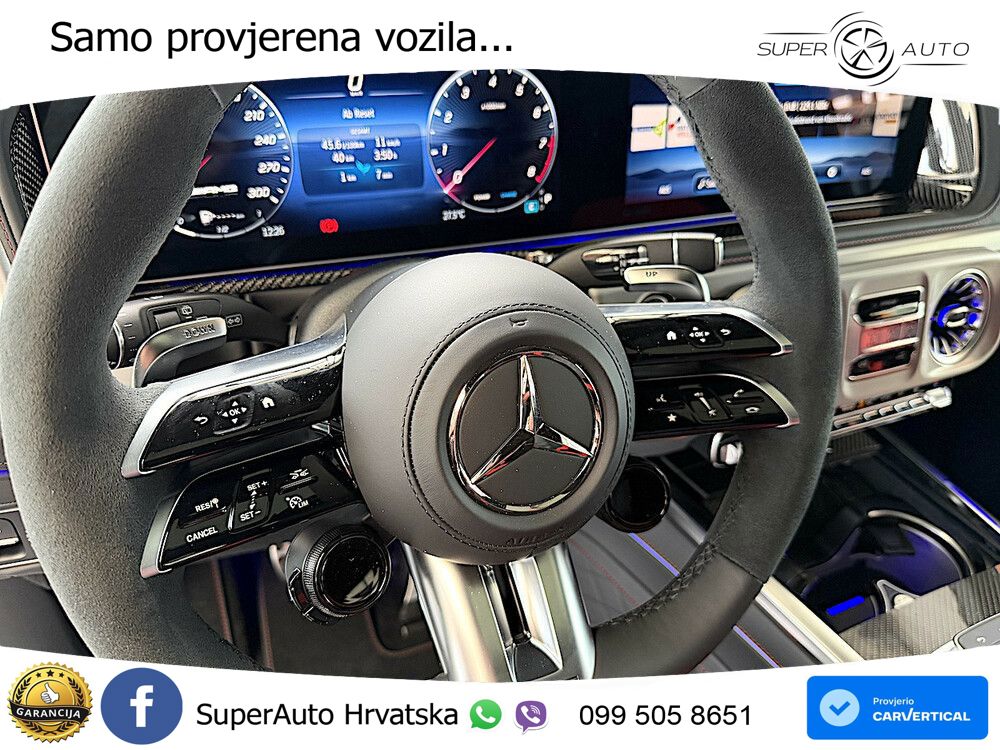Mercedes AMG G 63 Long V8 (585 KS) 4MATIC 9G-TRONIC AMG SPEEDSHIFT TCT Superior ZRAČNI+ACC+4xGR SJED+KAM