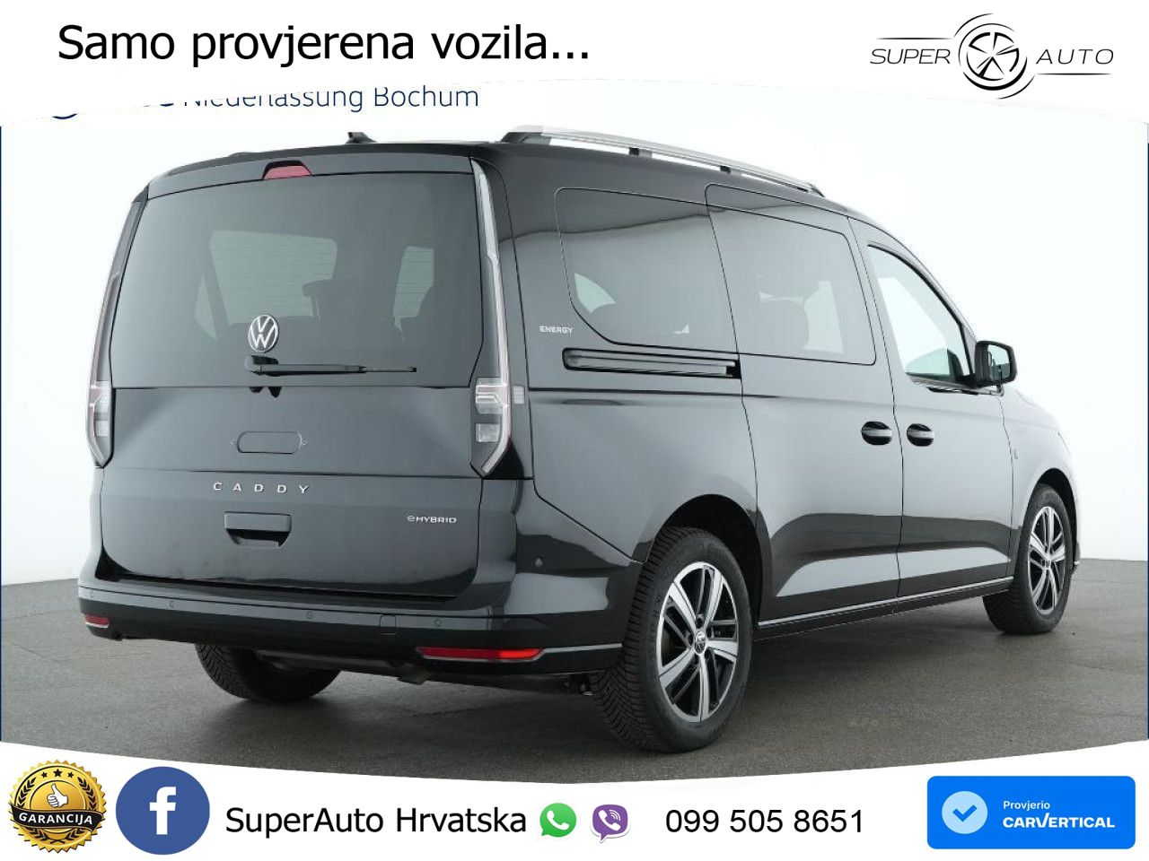 Volkswagen Caddy ENERGY Sitzhzg. Navi Kamera Klima 5 Jahre 116 KS