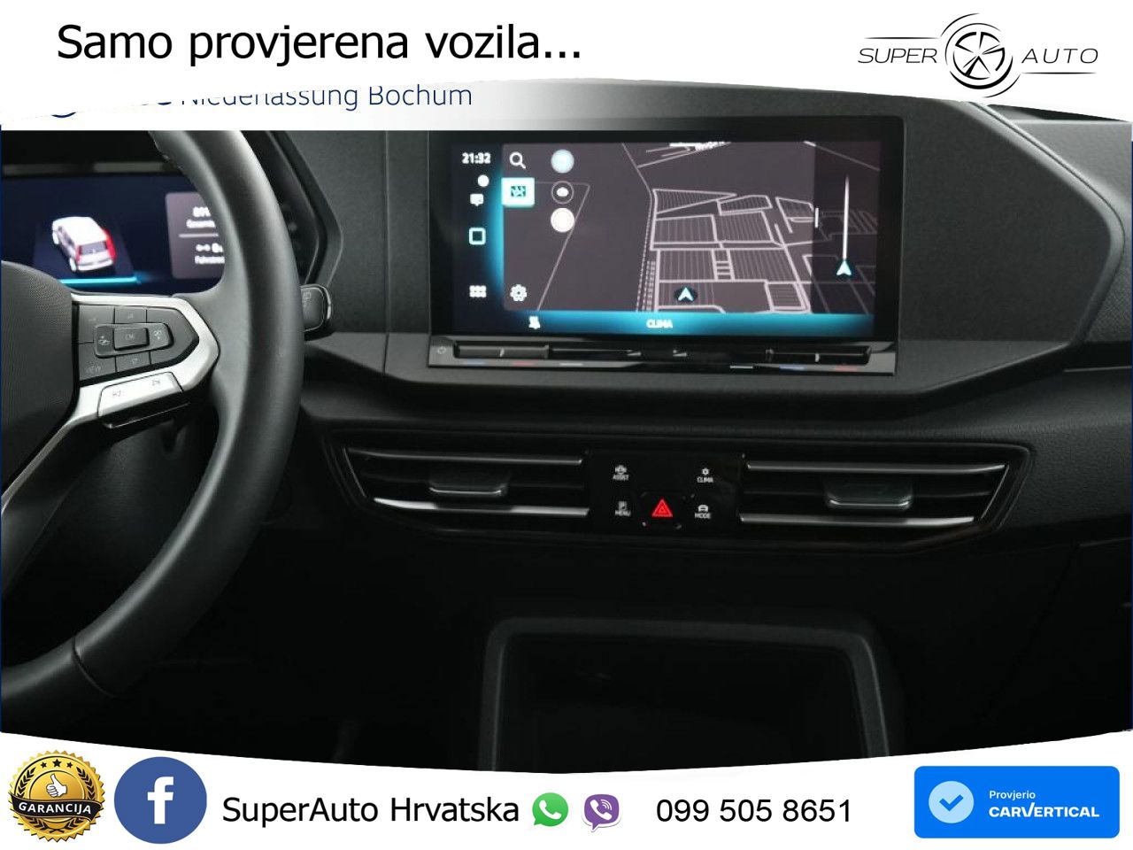 Volkswagen Caddy ENERGY Sitzhzg. Navi Kamera Klima 5 Jahre 116 KS