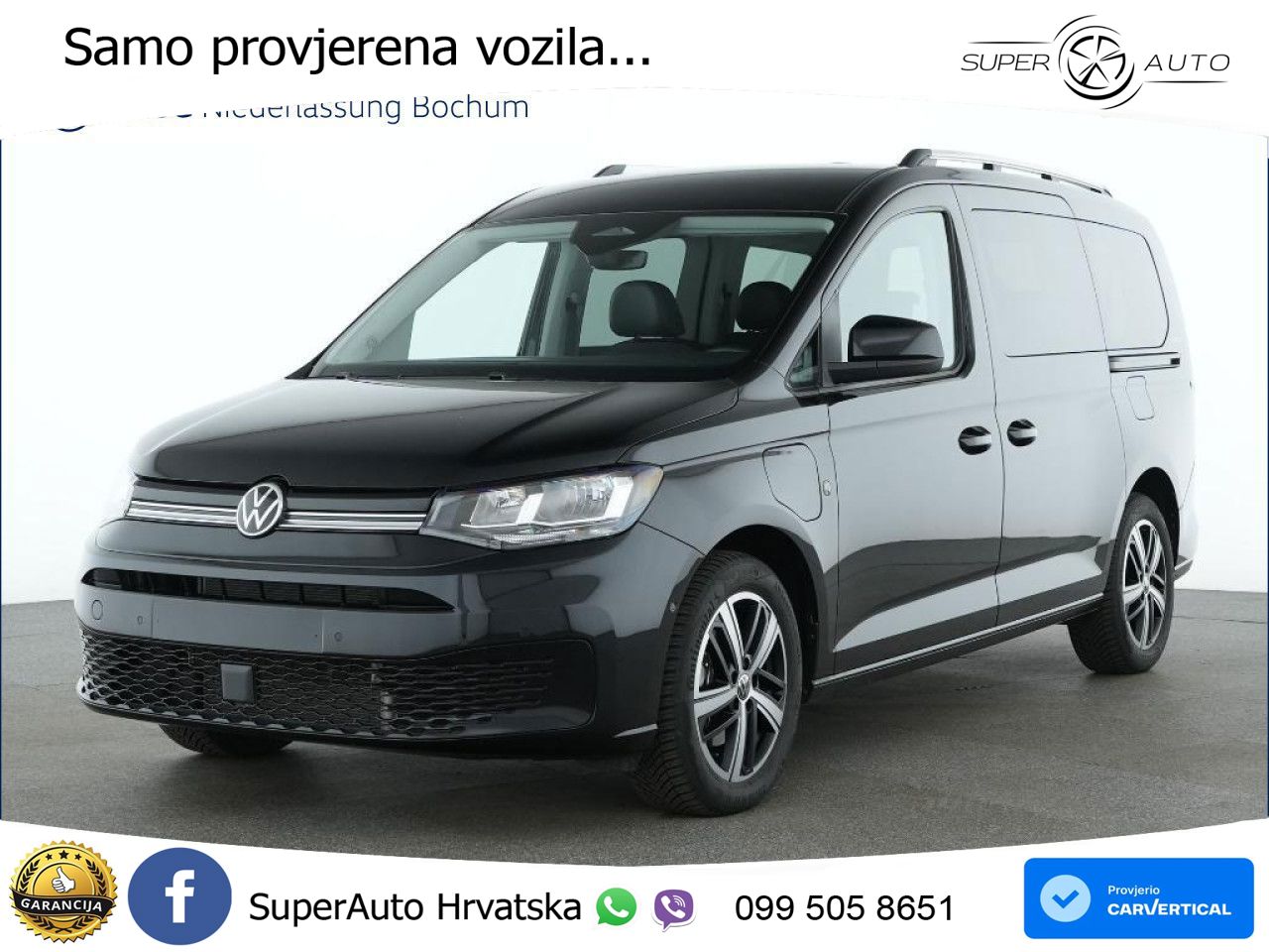 Volkswagen Caddy ENERGY Sitzhzg. Navi Kamera Klima 5 Jahre 116 KS