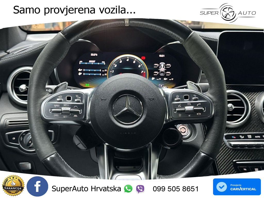 Mercedes AMG GLC 63 S V8 (510 KS) 4MATIC+ MCT ZRAČNI+ACC+GR SJED+KAM