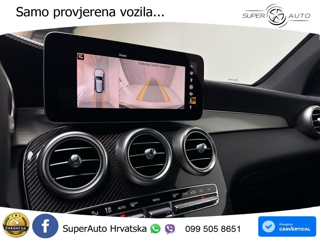 Mercedes AMG GLC 63 S V8 (510 KS) 4MATIC+ MCT ZRAČNI+ACC+GR SJED+KAM