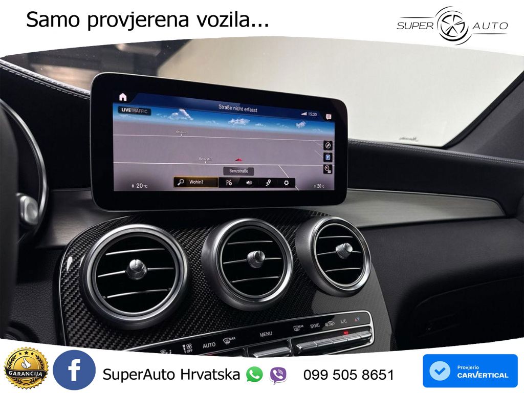 Mercedes AMG GLC 63 S V8 (510 KS) 4MATIC+ MCT ZRAČNI+ACC+GR SJED+KAM