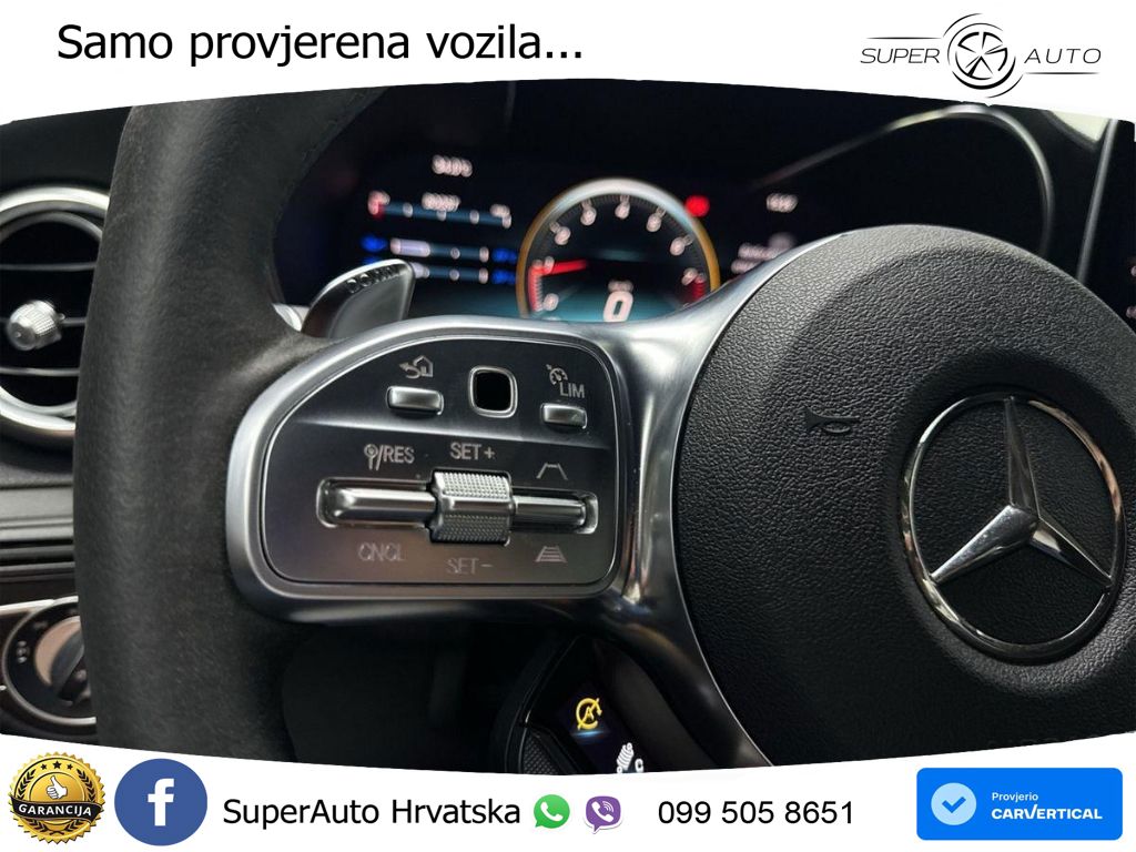 Mercedes AMG GLC 63 S V8 (510 KS) 4MATIC+ MCT ZRAČNI+ACC+GR SJED+KAM