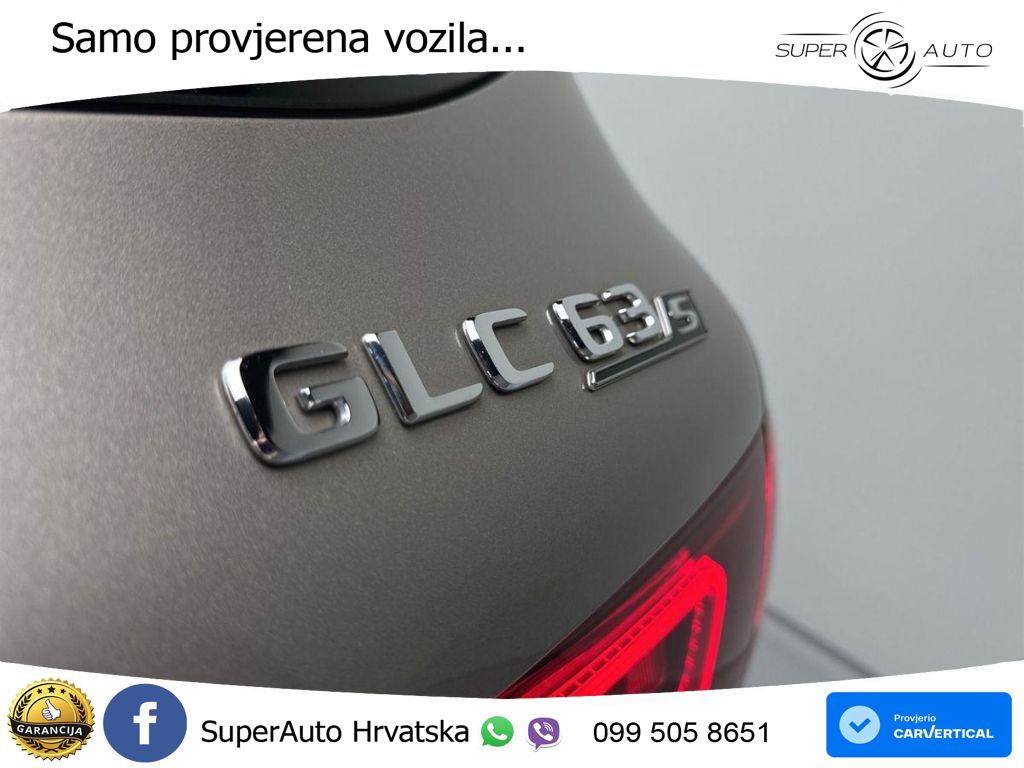 Mercedes AMG GLC 63 S V8 (510 KS) 4MATIC+ MCT ZRAČNI+ACC+GR SJED+KAM
