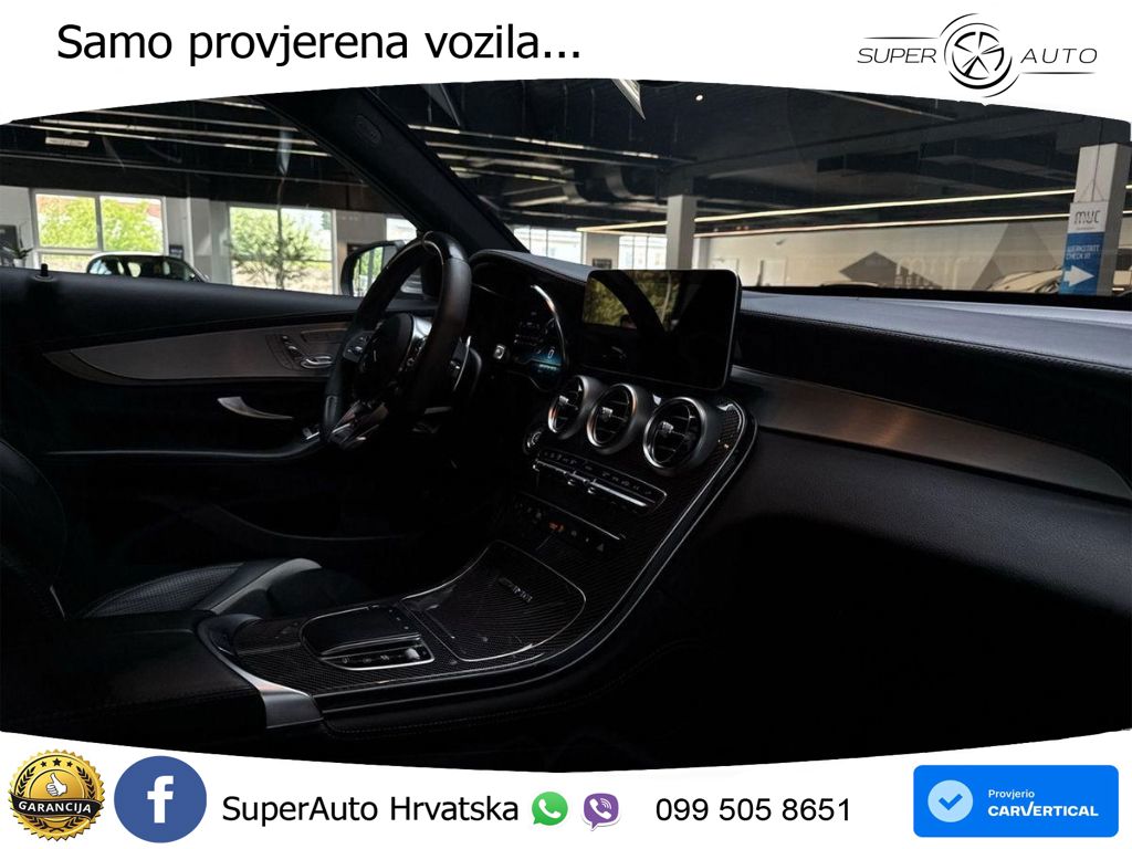 Mercedes AMG GLC 63 S V8 (510 KS) 4MATIC+ MCT ZRAČNI+ACC+GR SJED+KAM