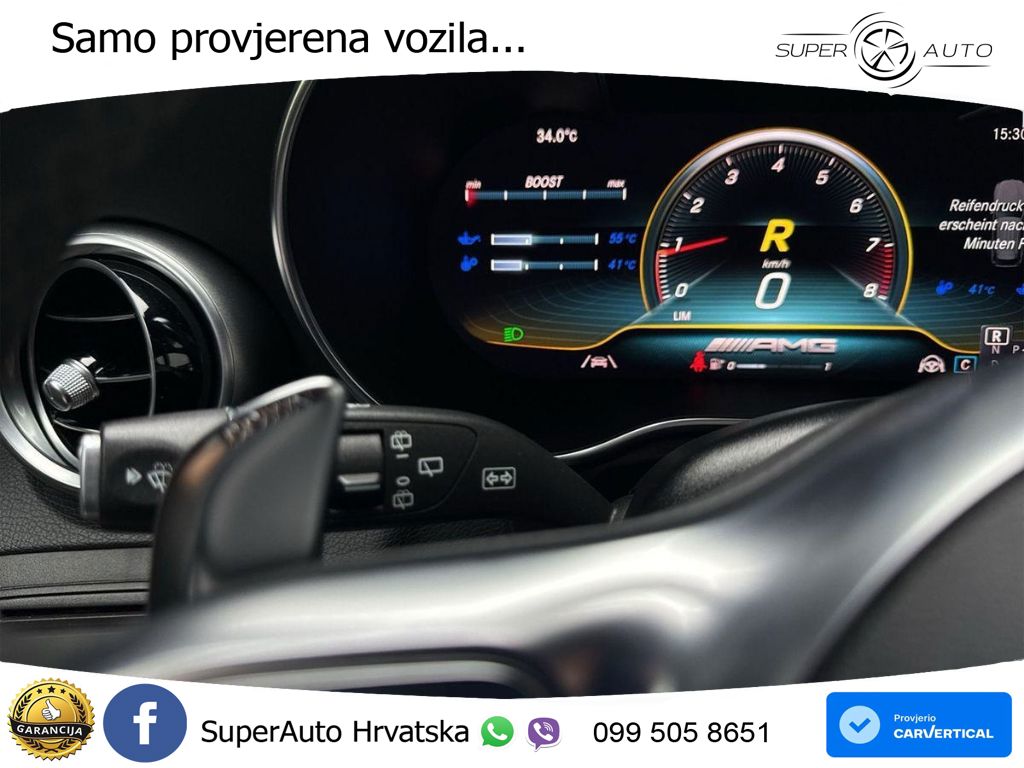 Mercedes AMG GLC 63 S V8 (510 KS) 4MATIC+ MCT ZRAČNI+ACC+GR SJED+KAM