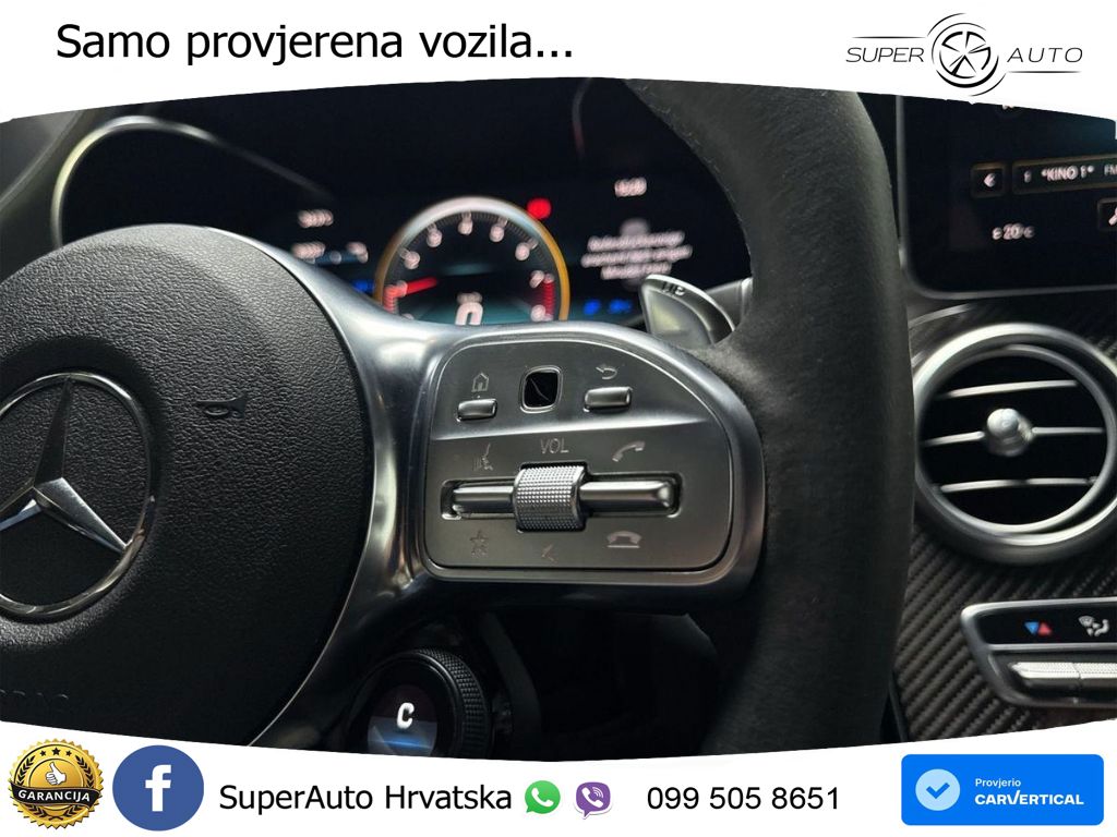 Mercedes AMG GLC 63 S V8 (510 KS) 4MATIC+ MCT ZRAČNI+ACC+GR SJED+KAM