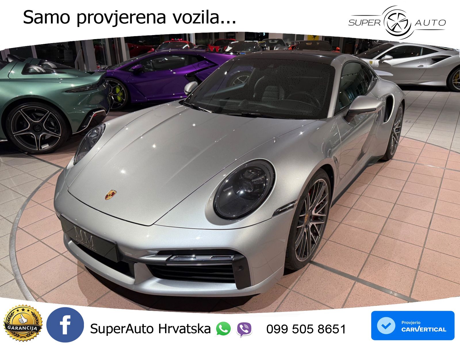 Porsche 911 Turbo 3.8 (580 KS) PDK ZRAČNI+ACC+GR SJED+KAM+PANO