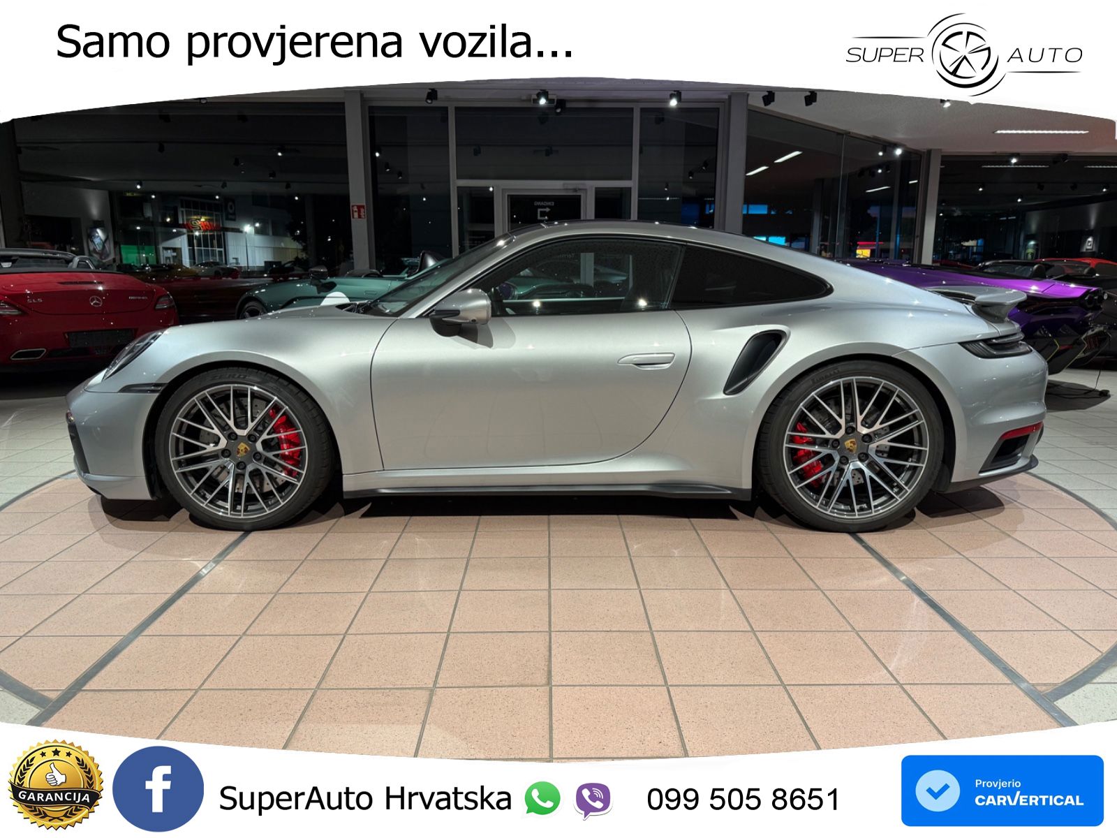 Porsche 911 Turbo 3.8 (580 KS) PDK ZRAČNI+ACC+GR SJED+KAM+PANO