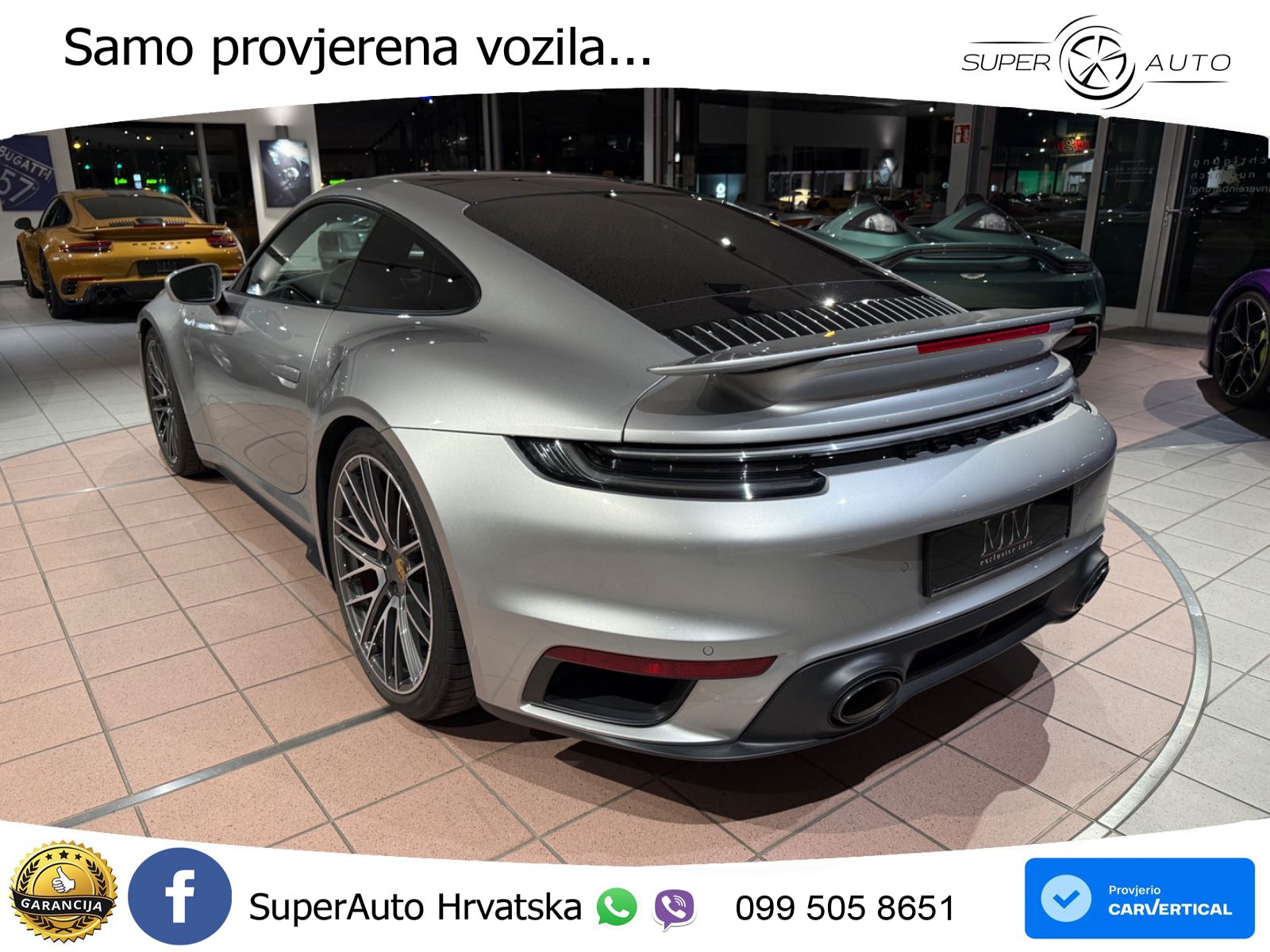 Porsche 911 Turbo 3.8 (580 KS) PDK ZRAČNI+ACC+GR SJED+KAM+PANO