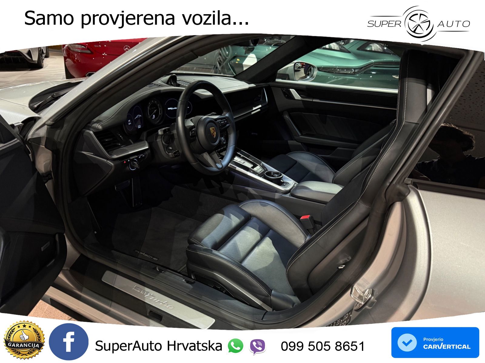 Porsche 911 Turbo 3.8 (580 KS) PDK ZRAČNI+ACC+GR SJED+KAM+PANO