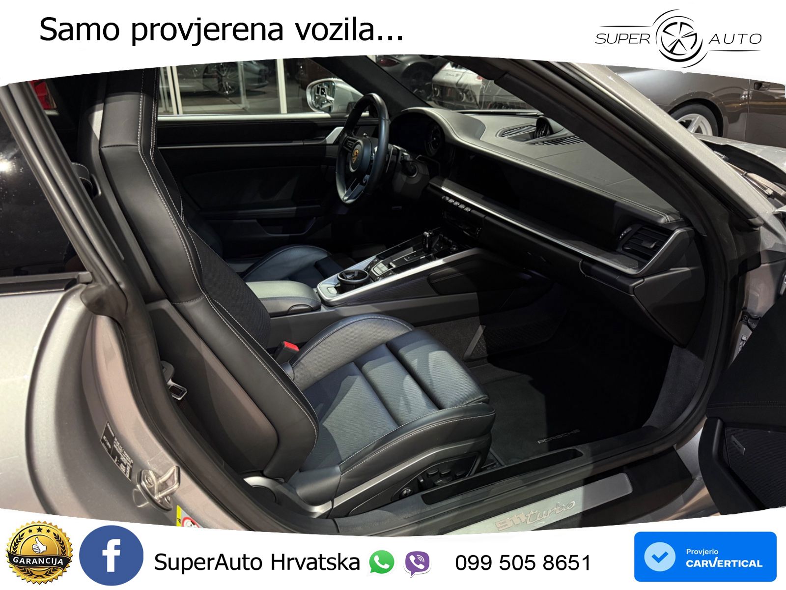 Porsche 911 Turbo 3.8 (580 KS) PDK ZRAČNI+ACC+GR SJED+KAM+PANO