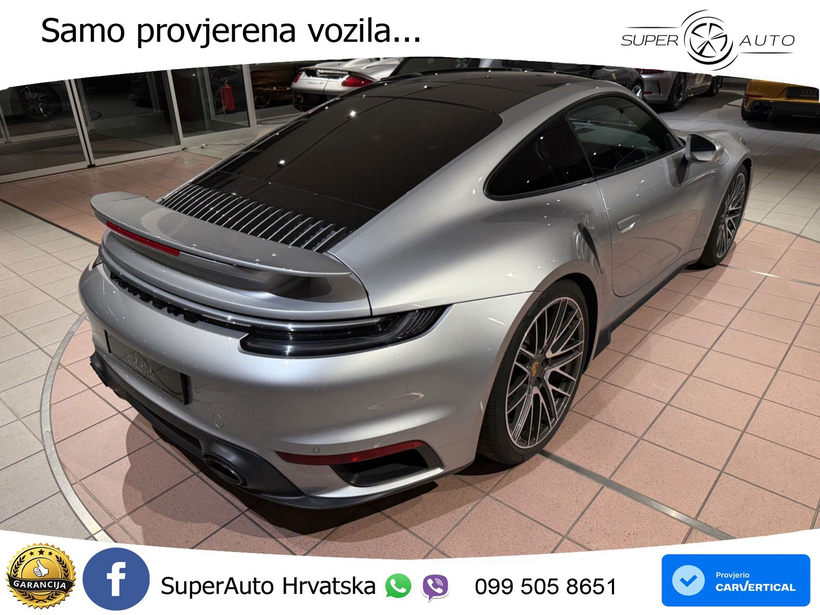 Porsche 911 Turbo 3.8 (580 KS) PDK ZRAČNI+ACC+GR SJED+KAM+PANO
