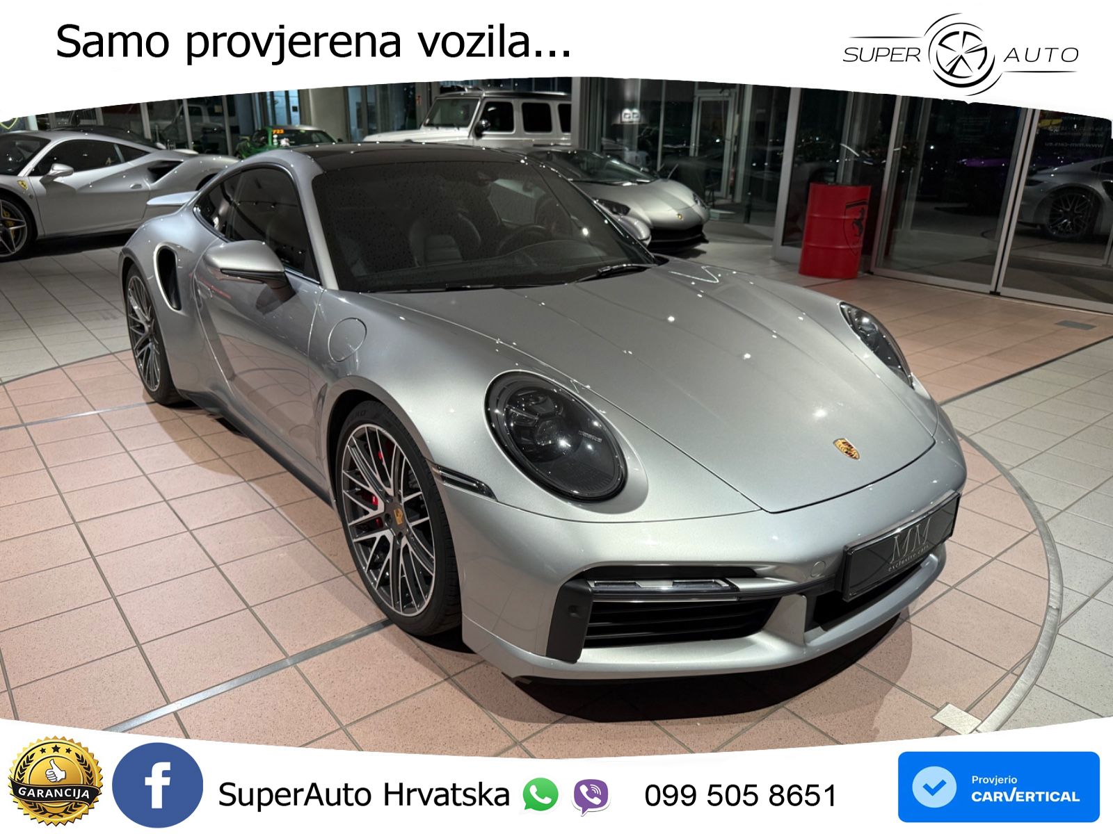Porsche 911 Turbo 3.8 (580 KS) PDK ZRAČNI+ACC+GR SJED+KAM+PANO