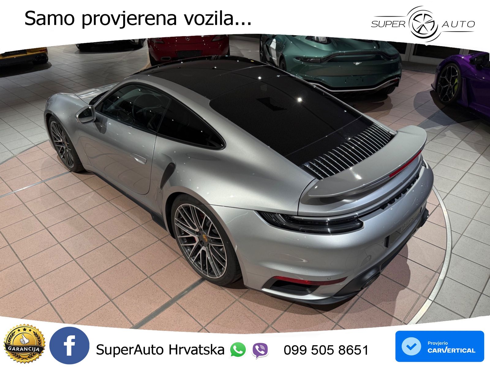 Porsche 911 Turbo 3.8 (580 KS) PDK ZRAČNI+ACC+GR SJED+KAM+PANO