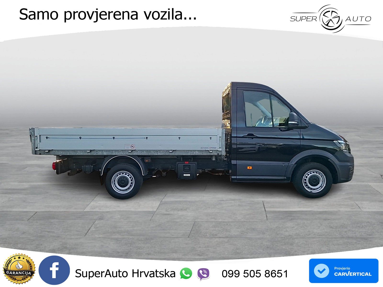 Volkswagen Crafter Pritsche 35 MR mit Kipperaufbau Fa. Scho 140 KS