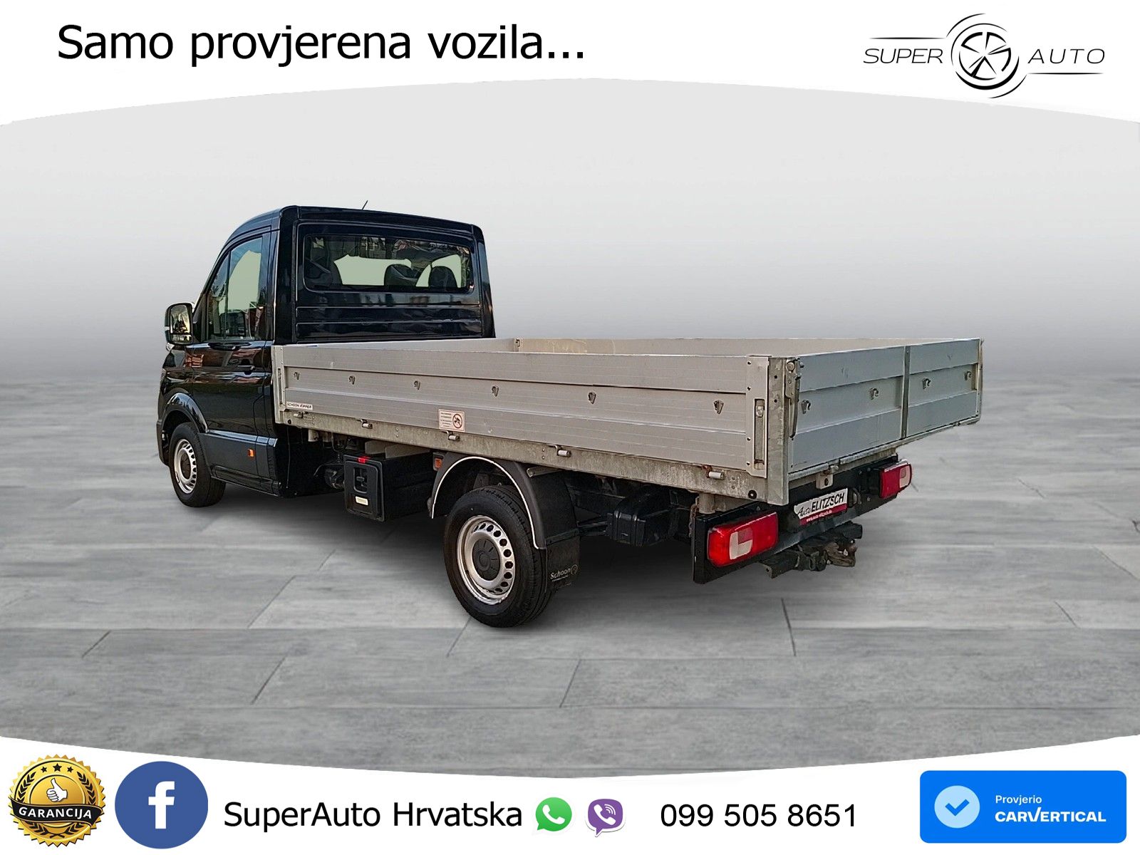 Volkswagen Crafter Pritsche 35 MR mit Kipperaufbau Fa. Scho 140 KS