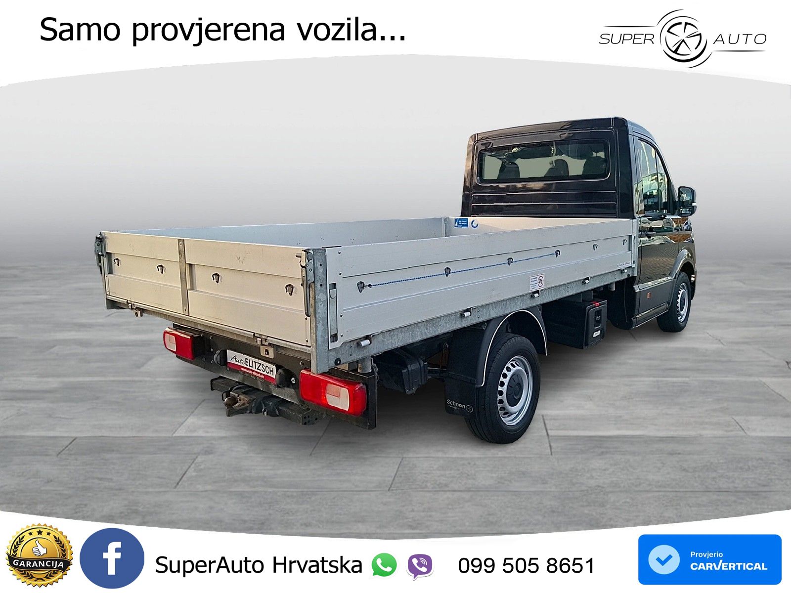 Volkswagen Crafter Pritsche 35 MR mit Kipperaufbau Fa. Scho 140 KS