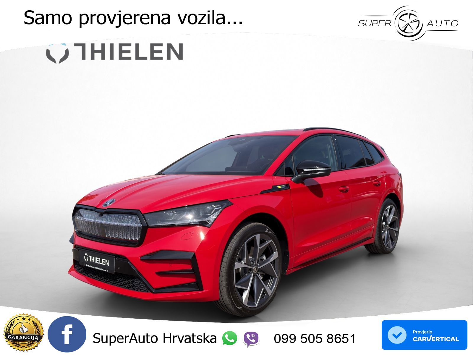 Škoda Enyaq iV RS 82 kWh (299 KS) AWD Suite MATRIX+GR SJED+KAM