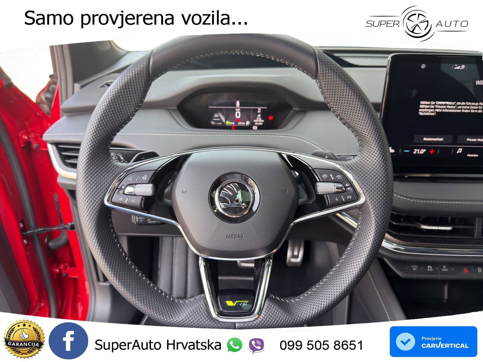 Škoda Enyaq iV RS 82 kWh (299 KS) AWD Suite MATRIX+GR SJED+KAM