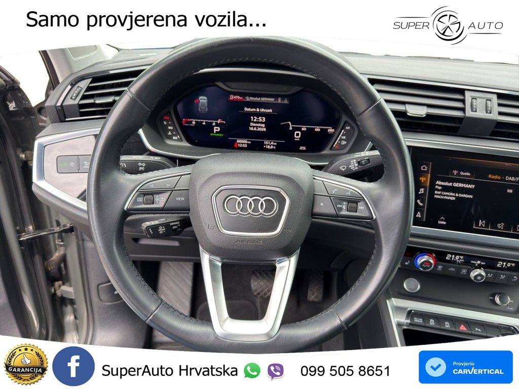 Audi Q3 40 TFSI (190 KS) quattro S tronic advanced LED+GR SJED+ACC