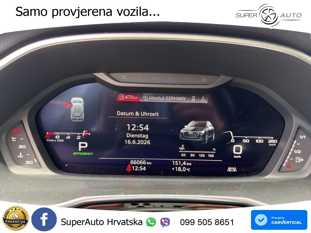 Audi Q3 40 TFSI (190 KS) quattro S tronic advanced LED+GR SJED+ACC
