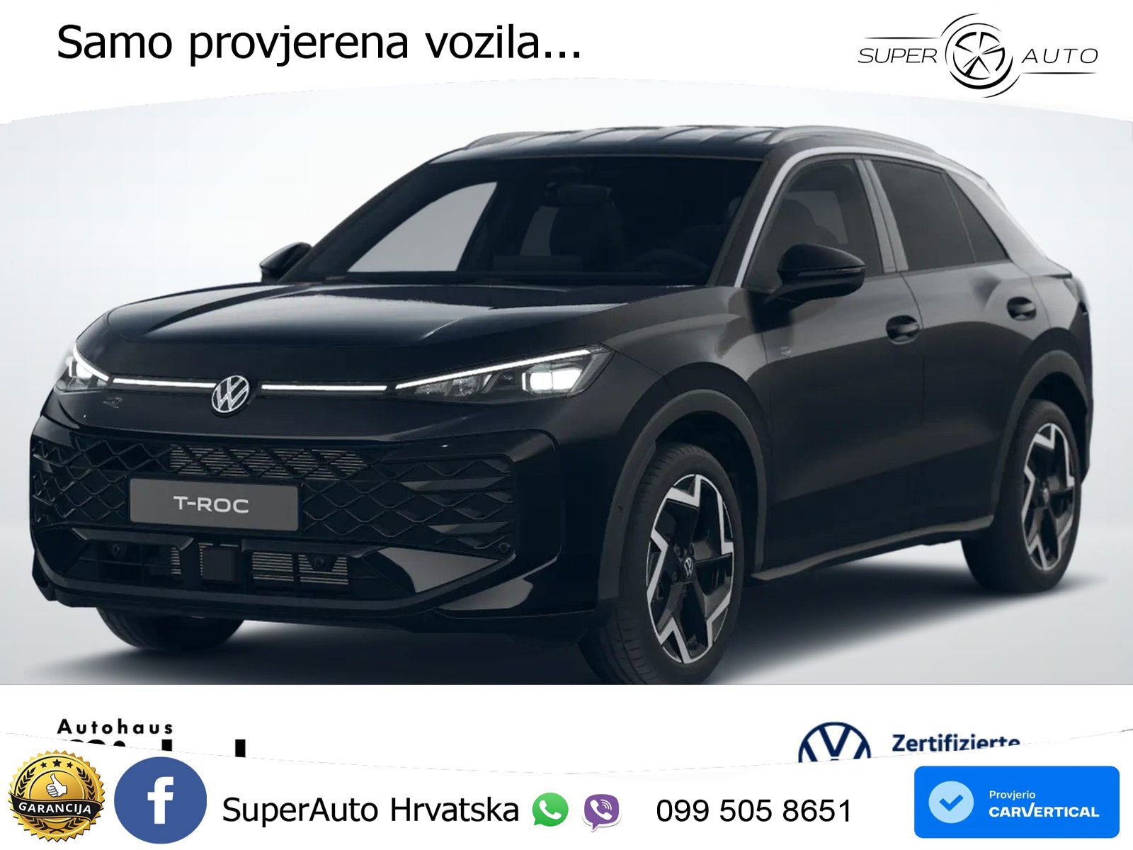 Volkswagen T-Roc 1.5 eTSI (150 KS)  DSG R-Line LED+GR SJED+ACC