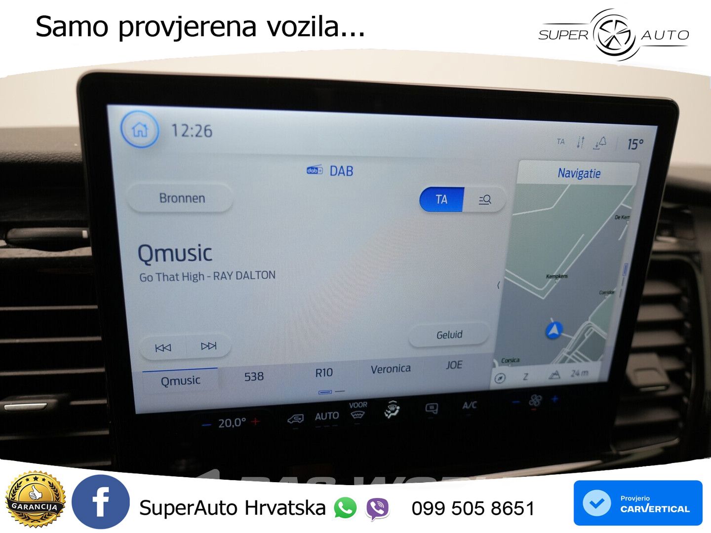 Ford Transit 130pk L4H3 Airco Navi Carplay Camera BLI 131 KS