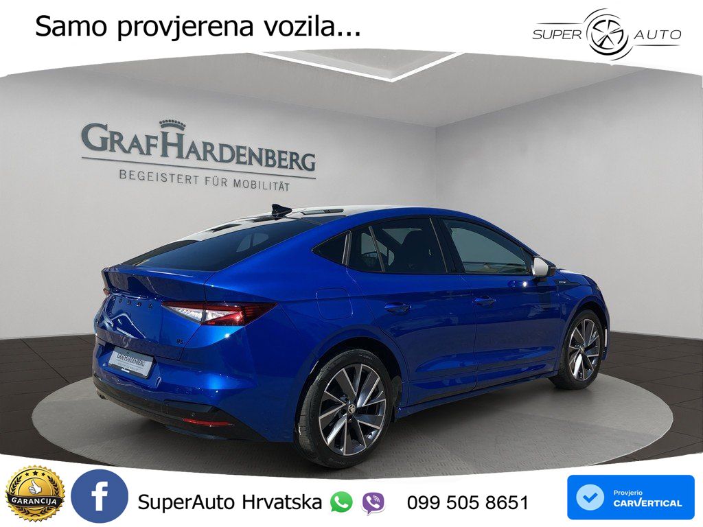 Škoda Enyaq Coupe iV 85 82 kWh (286 KS) SportLine MATRIX+GR SJED+KAM