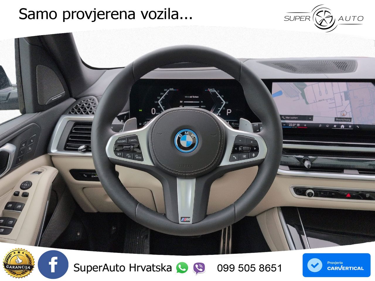 BMW X5 50e (489 KS) xDrive Steptronic M Sport ZRAČNI+ACC+GR SJED+KAM+PANO