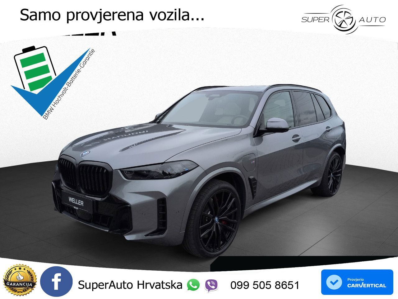 BMW X5 50e (489 KS) xDrive Steptronic M Sport ZRAČNI+ACC+GR SJED+KAM+PANO