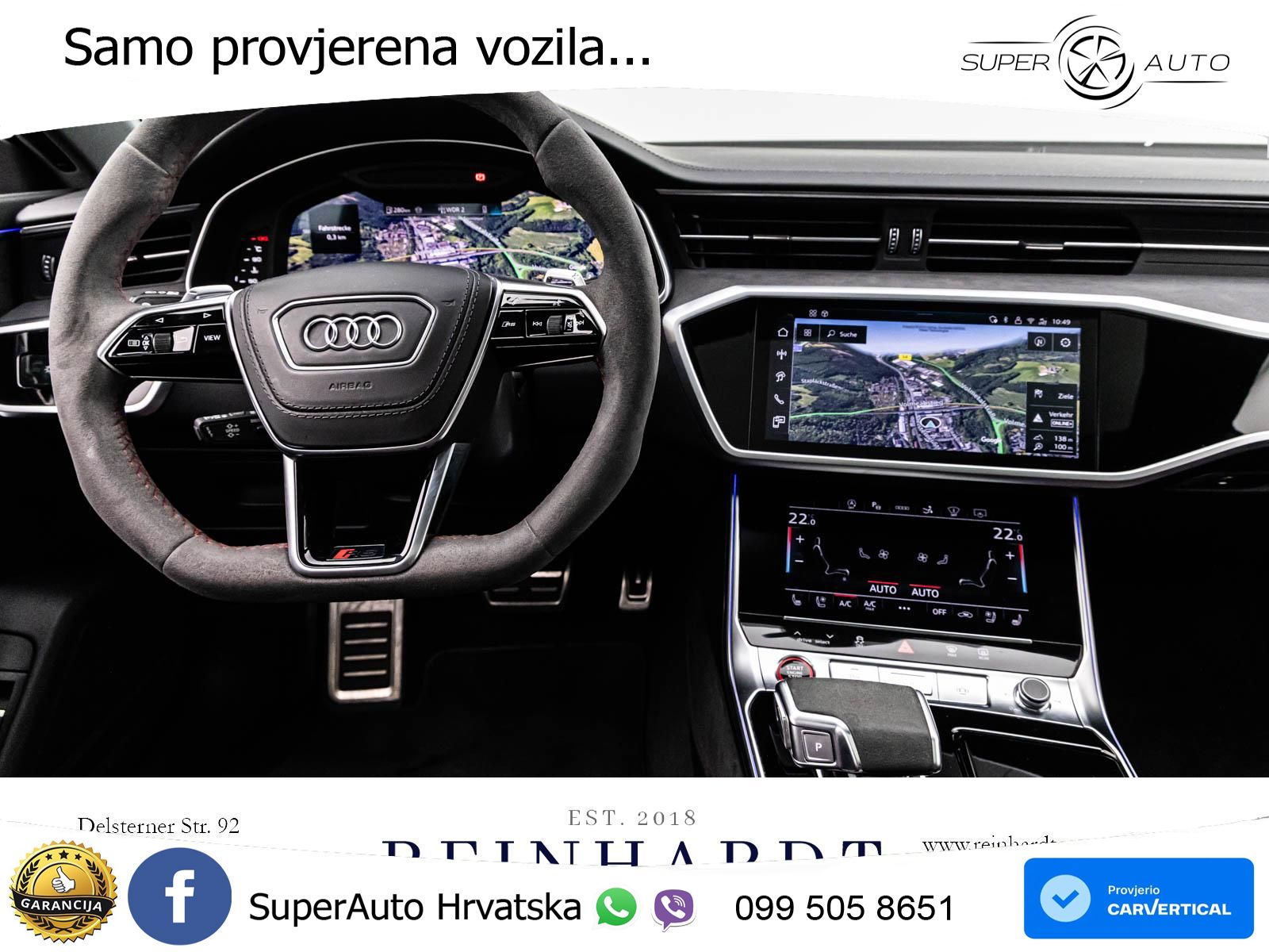 Audi RS7 4.0 TFSI V8 performance (630 KS) quattro tiptronic LED+GR SJED+ACC