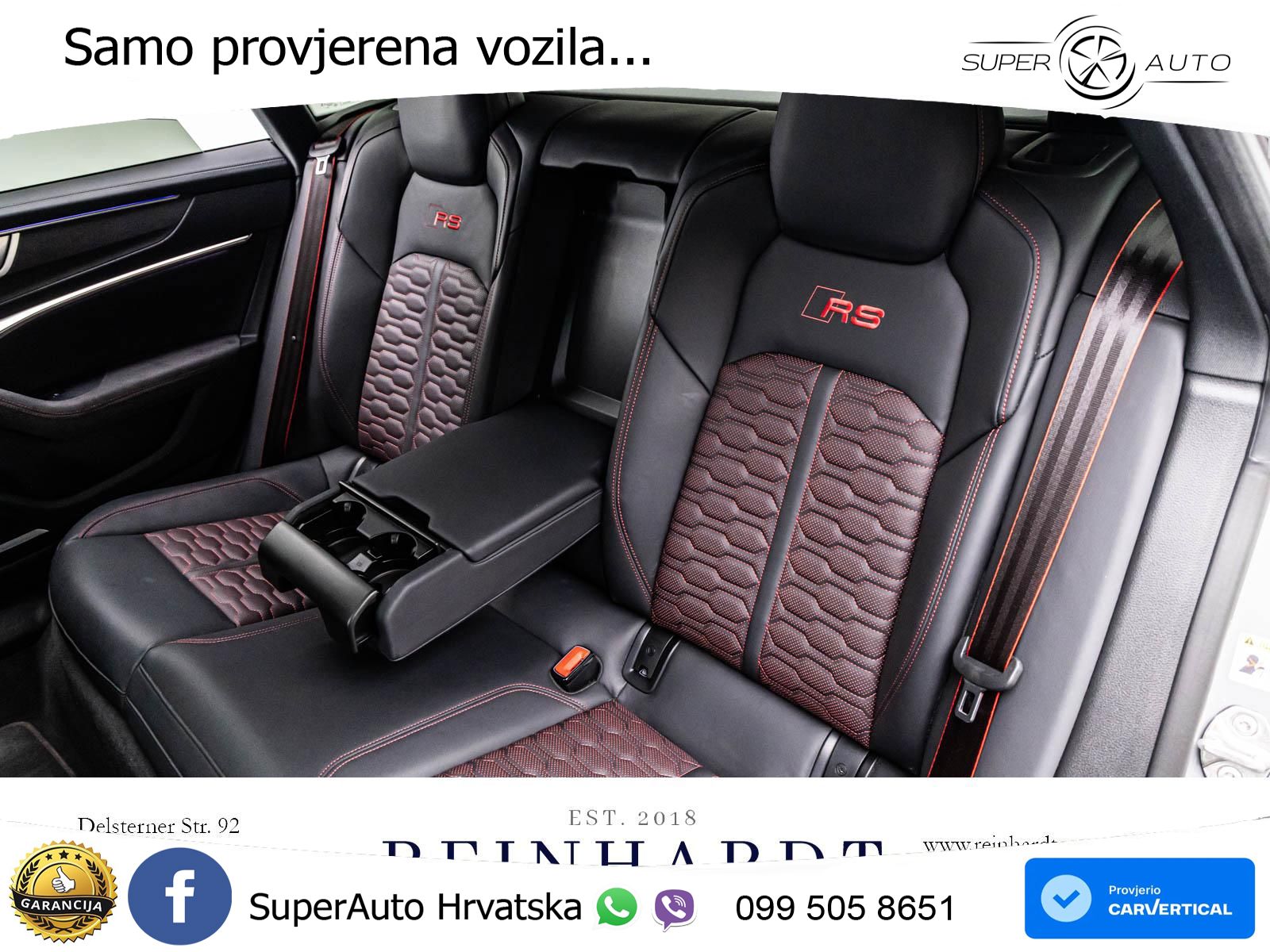Audi RS7 4.0 TFSI V8 performance (630 KS) quattro tiptronic LED+GR SJED+ACC