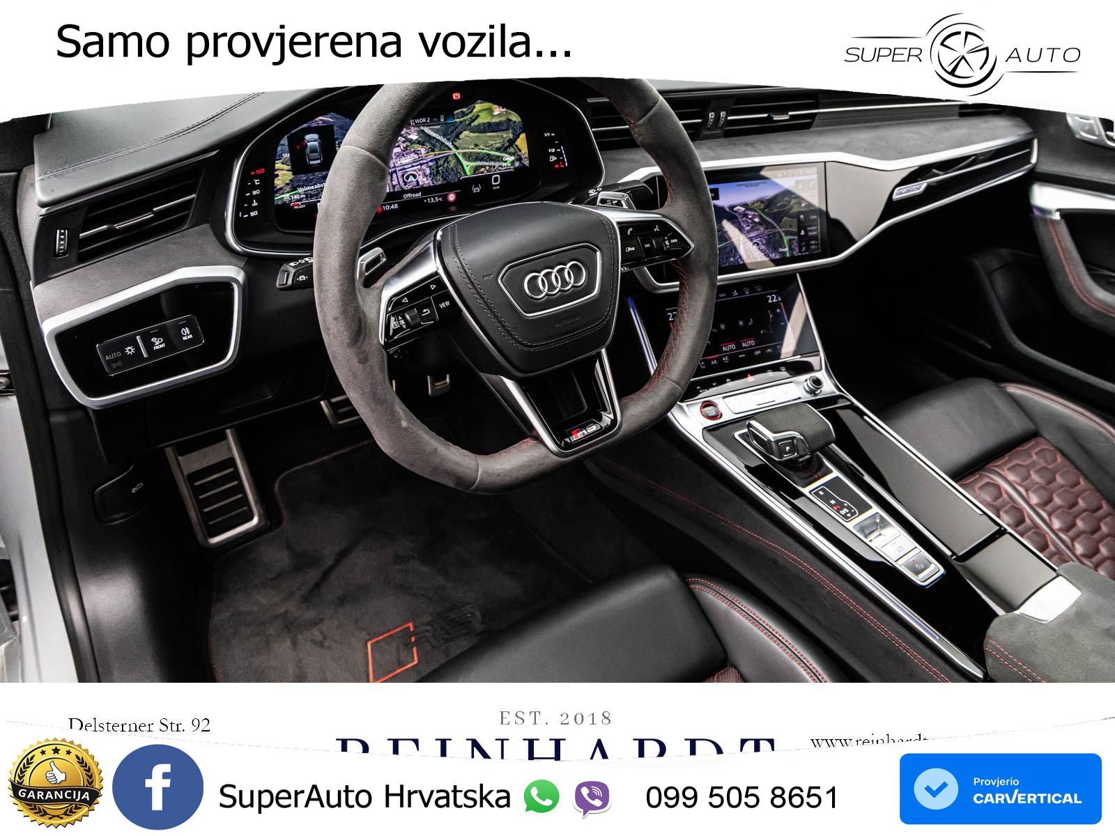 Audi RS7 4.0 TFSI V8 performance (630 KS) quattro tiptronic LED+GR SJED+ACC