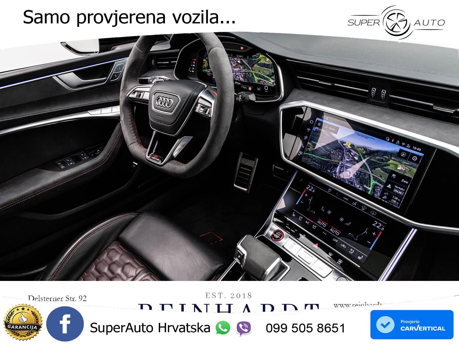 Audi RS7 4.0 TFSI V8 performance (630 KS) quattro tiptronic LED+GR SJED+ACC