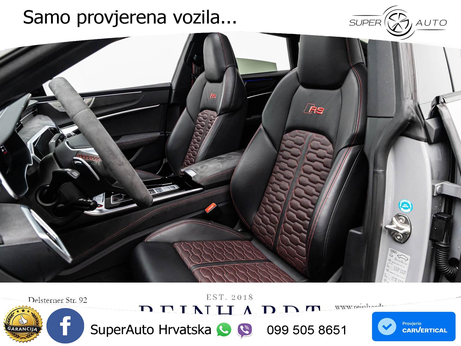 Audi RS7 4.0 TFSI V8 performance (630 KS) quattro tiptronic LED+GR SJED+ACC