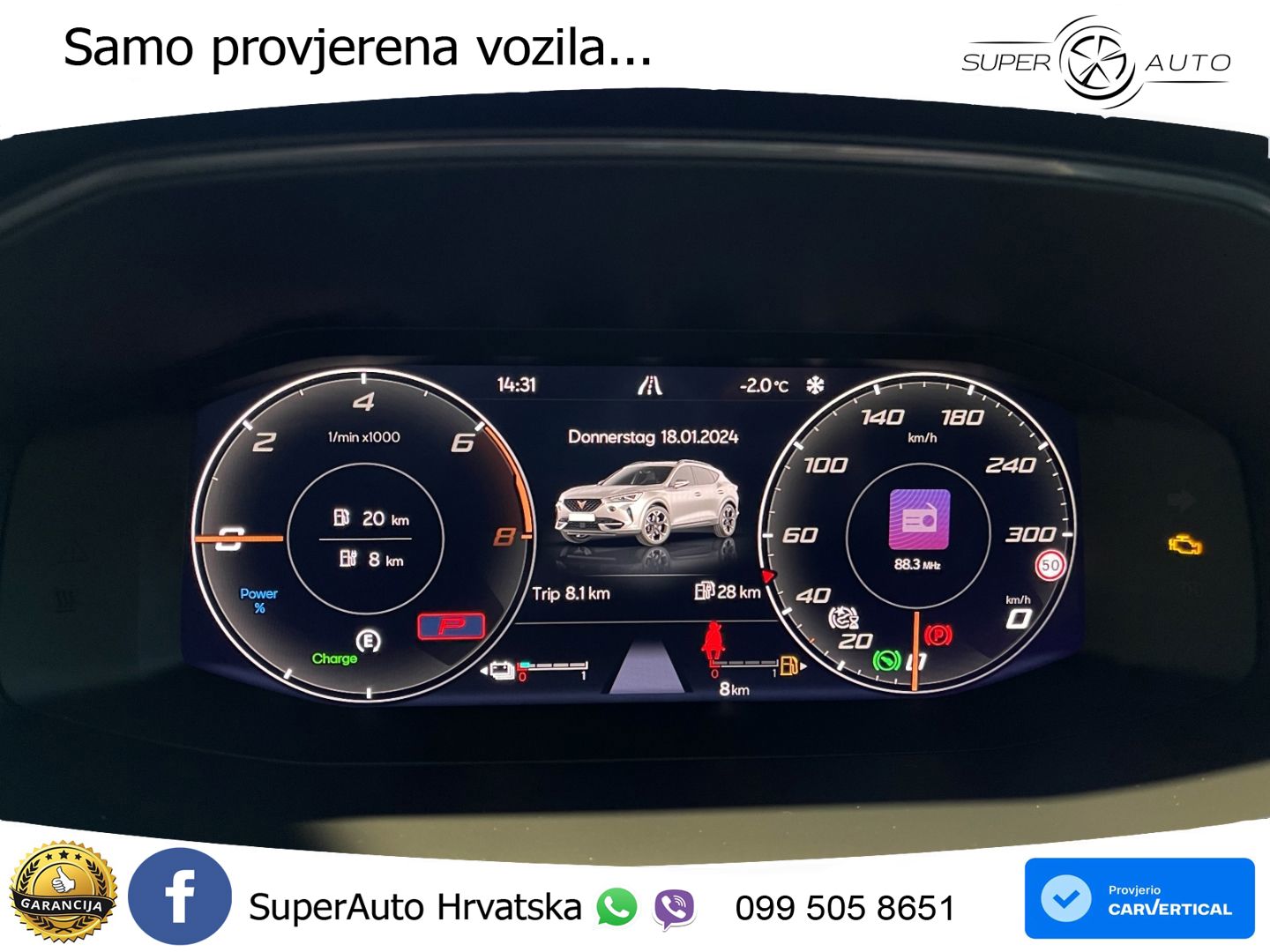 Cupra Formentor 1.4 TSI (204 KS) e-Hybrid DSG LED+GR SJED+ACC