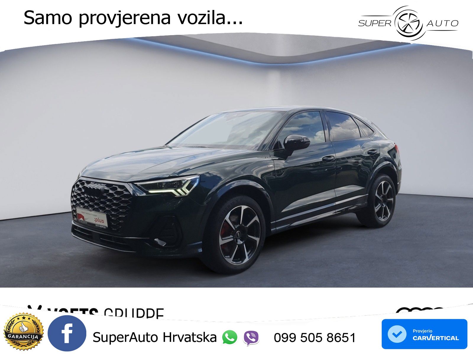 Audi Q3 II Sportback 40 TFSI (190 KS) quattro S tronic S line LED+GR SJED+ACC